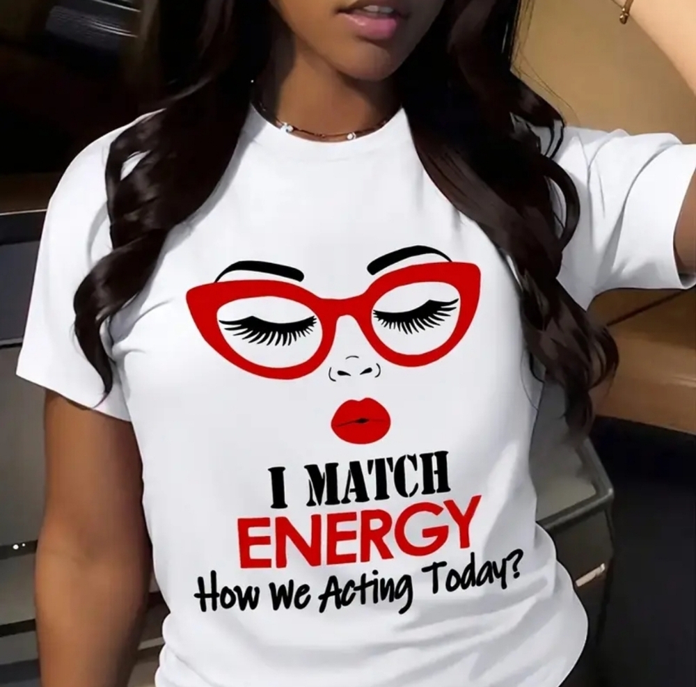 I Match Energy White T-Shirt